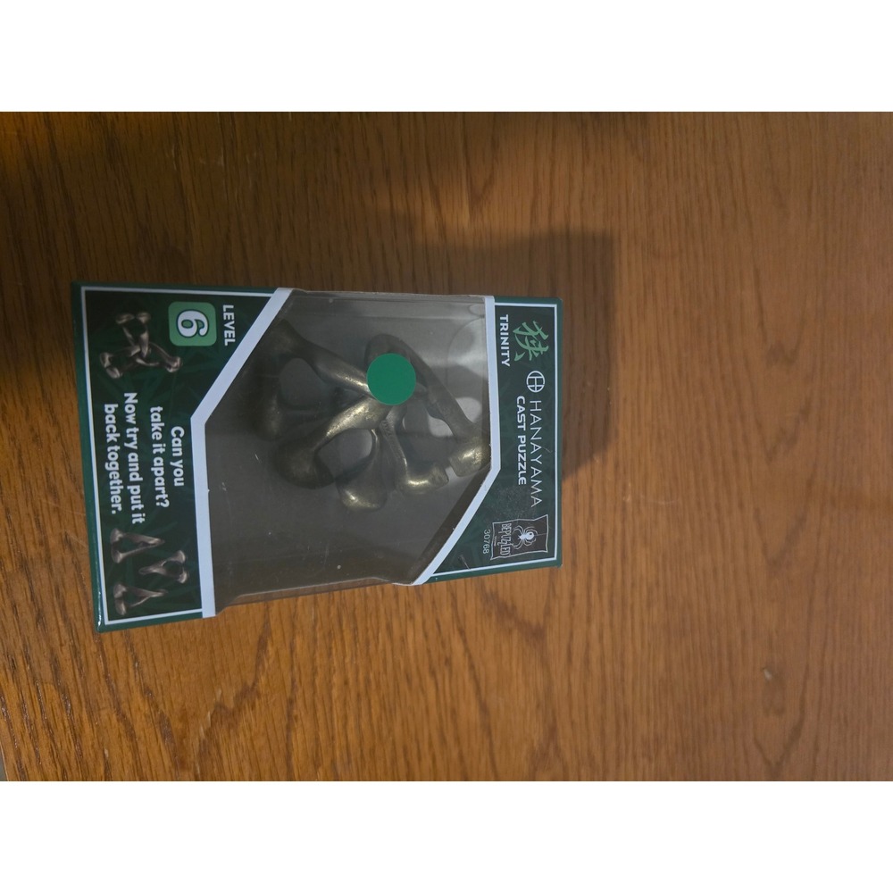 Hanayama Trinity Cast Puzzle Level 6 Metal Brain Teaser BePuzzled 30768